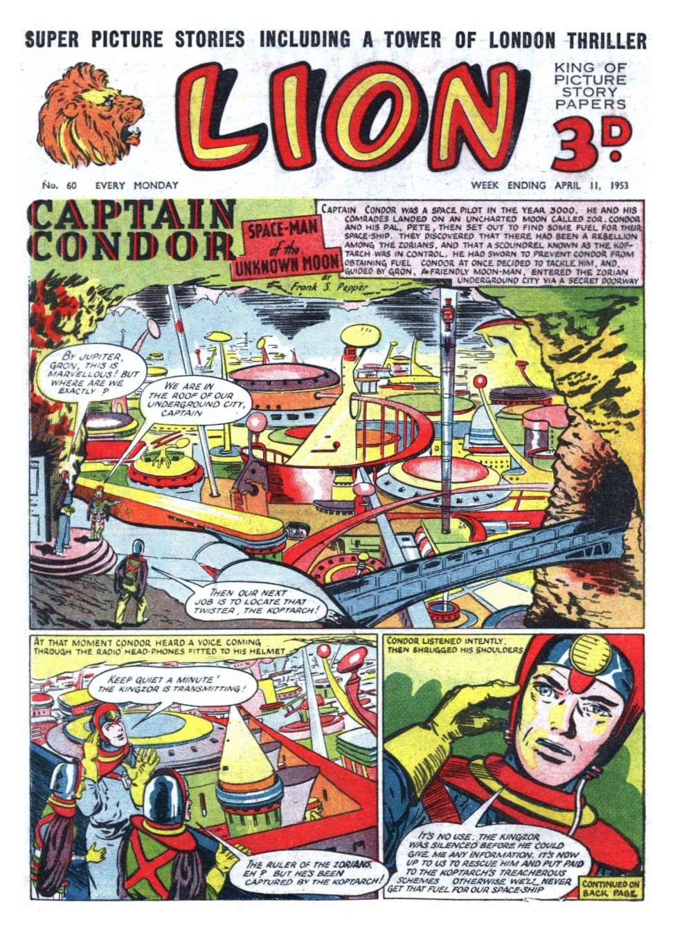 Comic Book Cover For Lion 60
