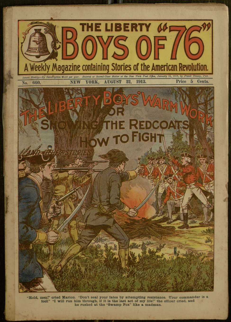 Book Cover For The Liberty Boys of 76 660 - The Liberty Boys' Warm Work