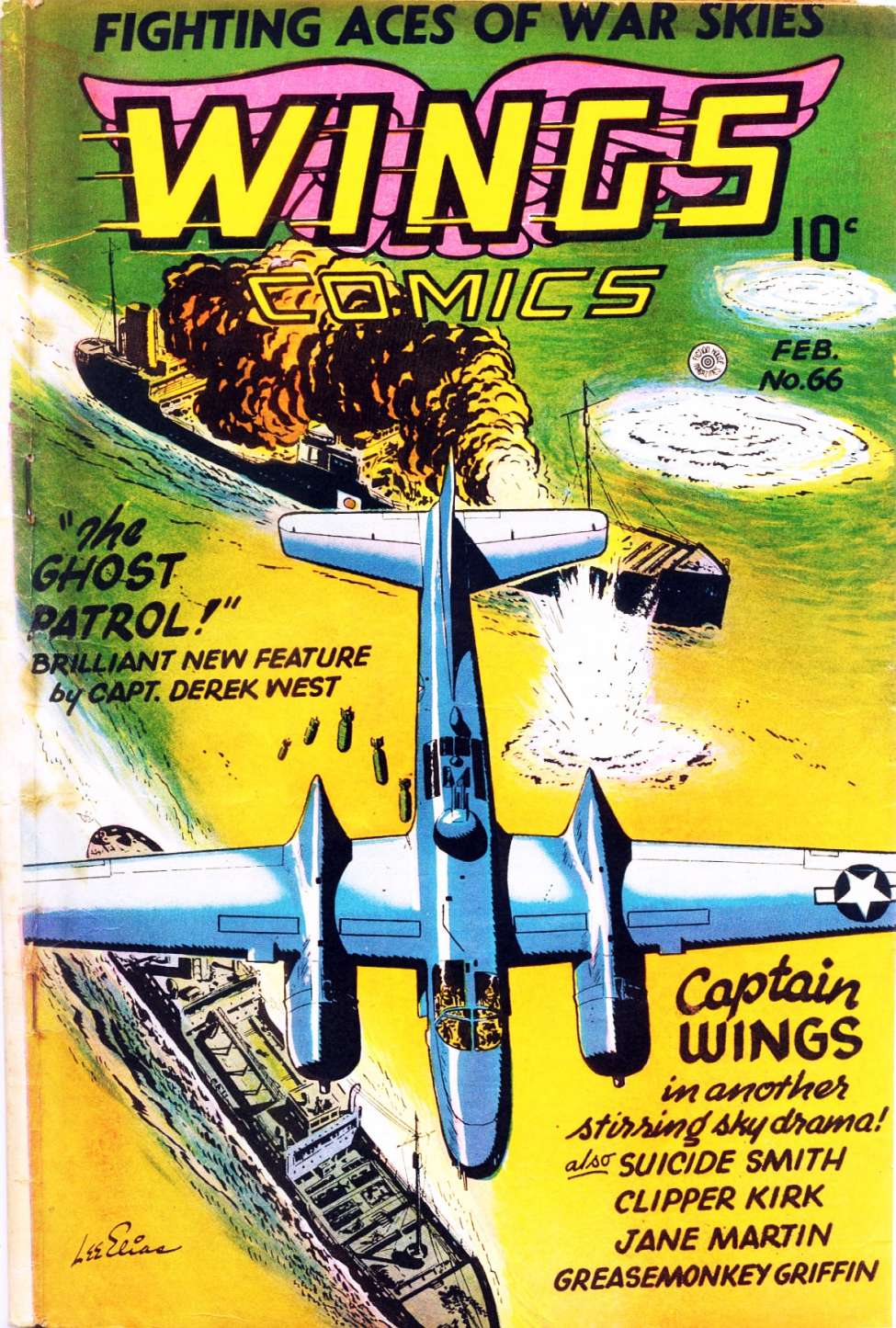 Comic Book Cover For Wings Comics 66 - Version 1