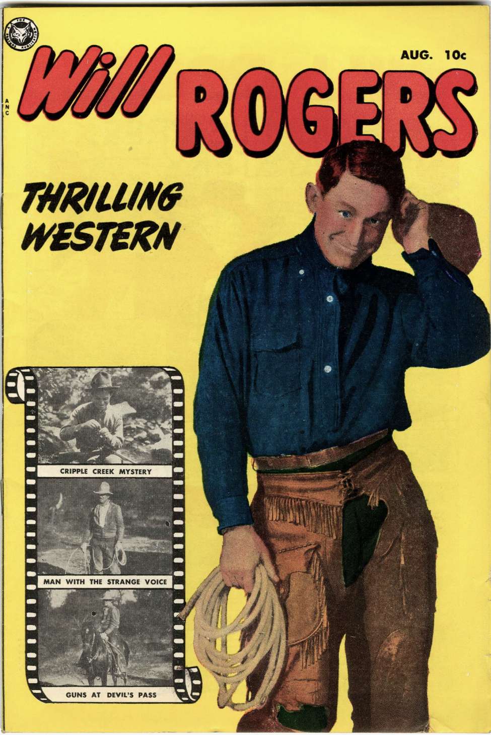 Comic Book Cover For Will Rogers 2