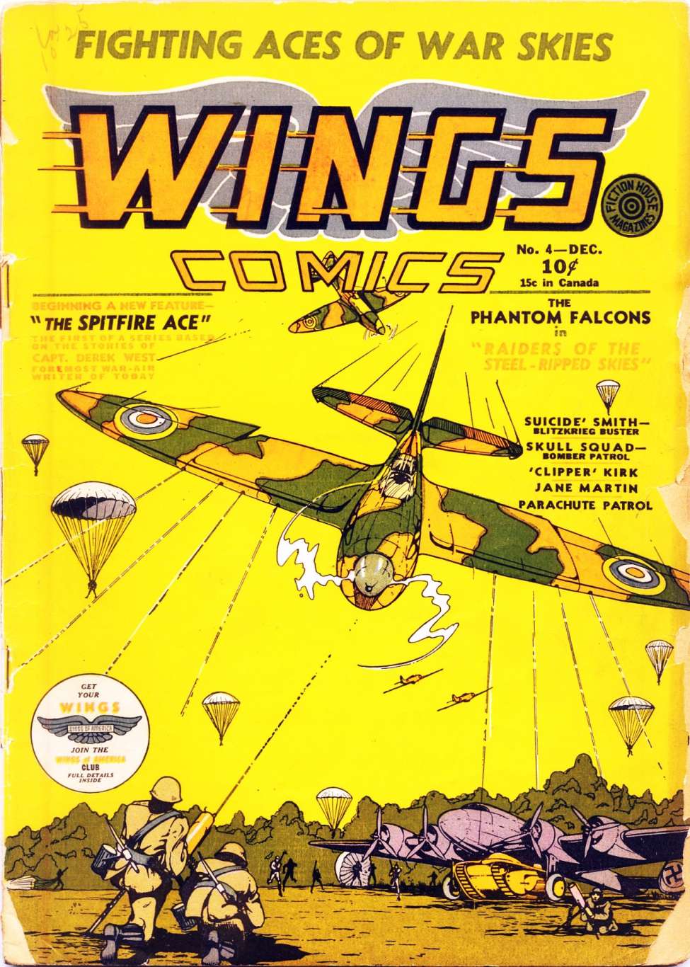 Comic Book Cover For Wings Comics 4