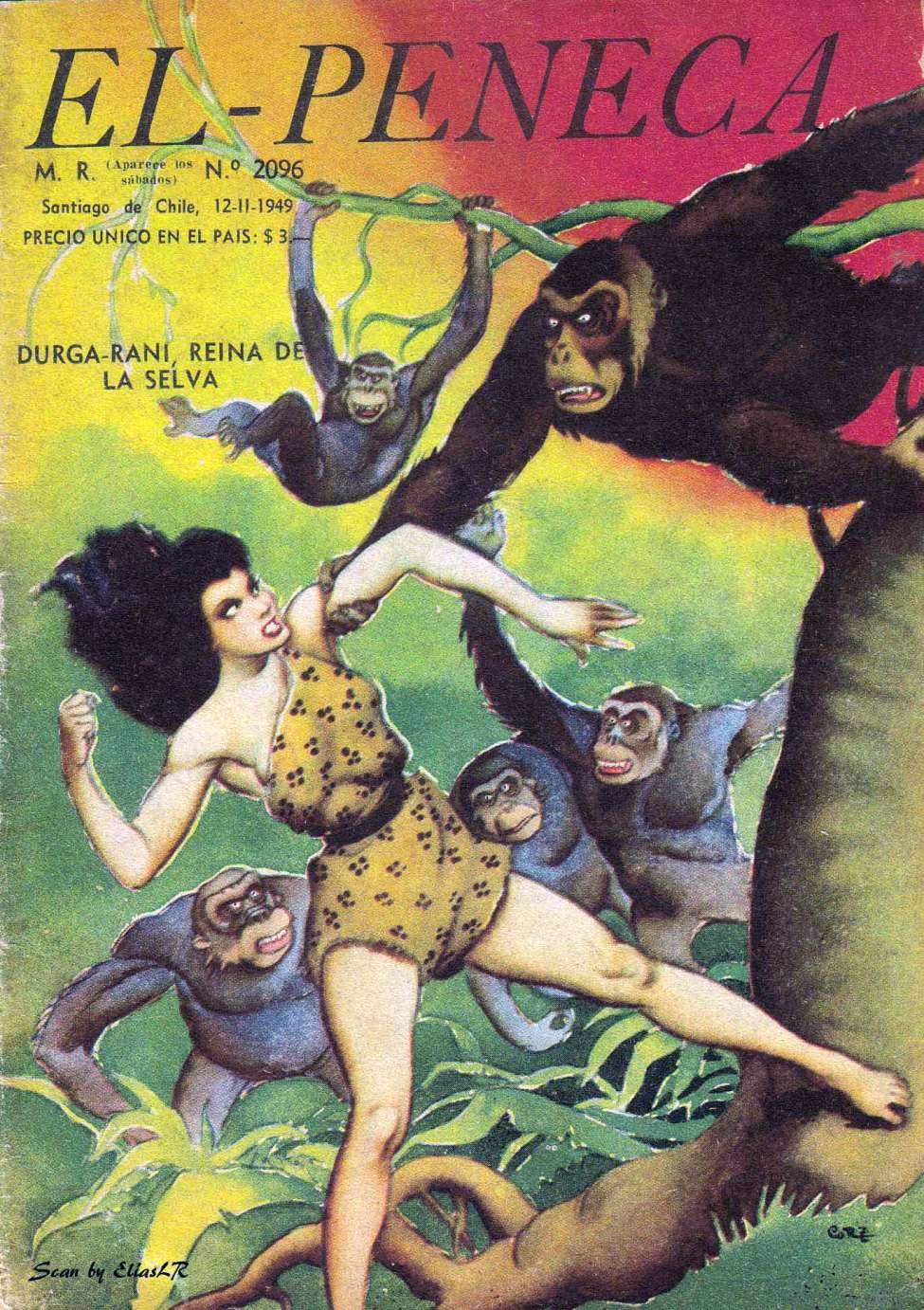 Comic Book Cover For Durga-Rani El Peneca 2096
