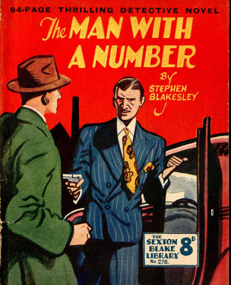 Book Cover For Sexton Blake Library S3 278 - The Man With A Number