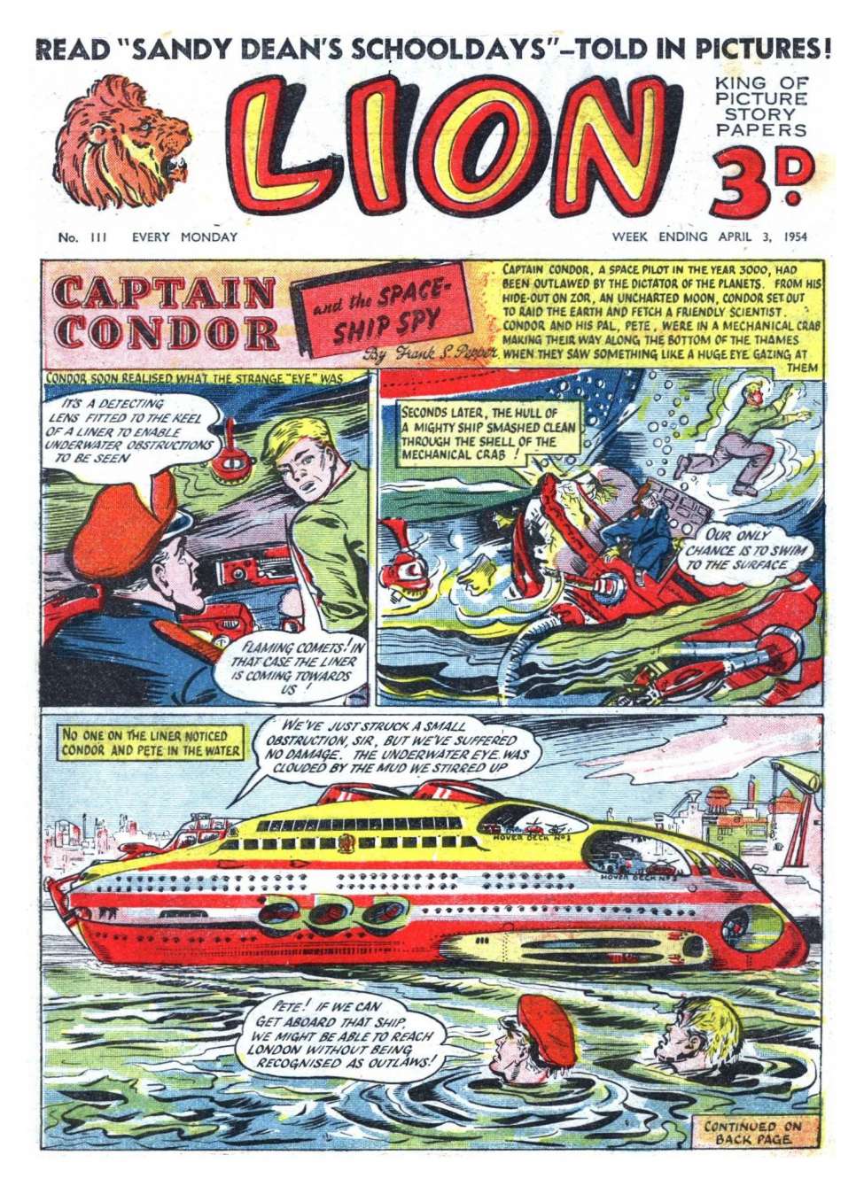Comic Book Cover For Lion 111