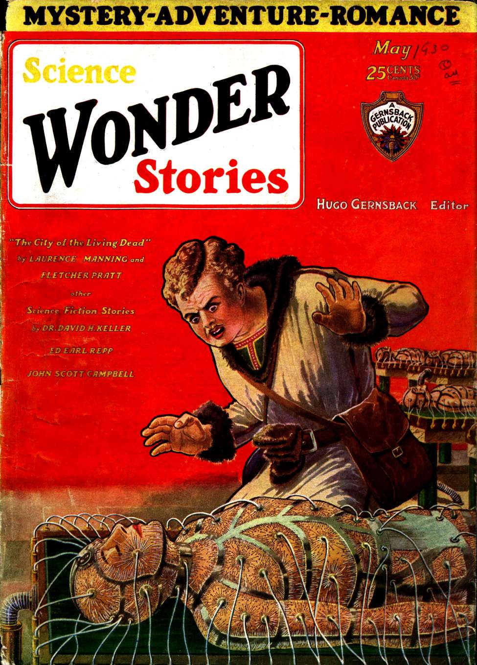 Book Cover For Science Wonder Stories 12 - Gulf Stream Gold - Ed Earl Repp