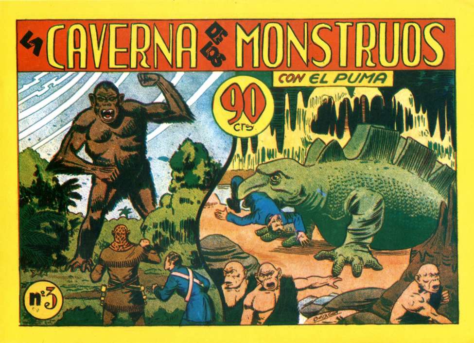 Comic Book Cover For El Puma 3 - La Caverna De Los Monstruos