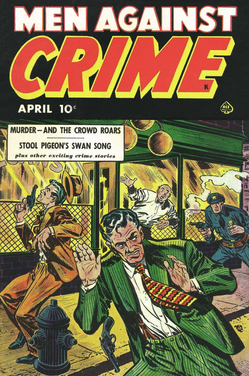 Comic Book Cover For Men Against Crime 4 - Version 2