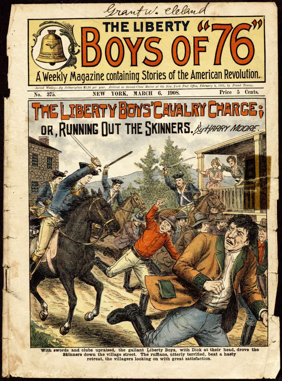 Book Cover For The Liberty Boys of 76 375 - The Liberty Boys' Cavalry Charge