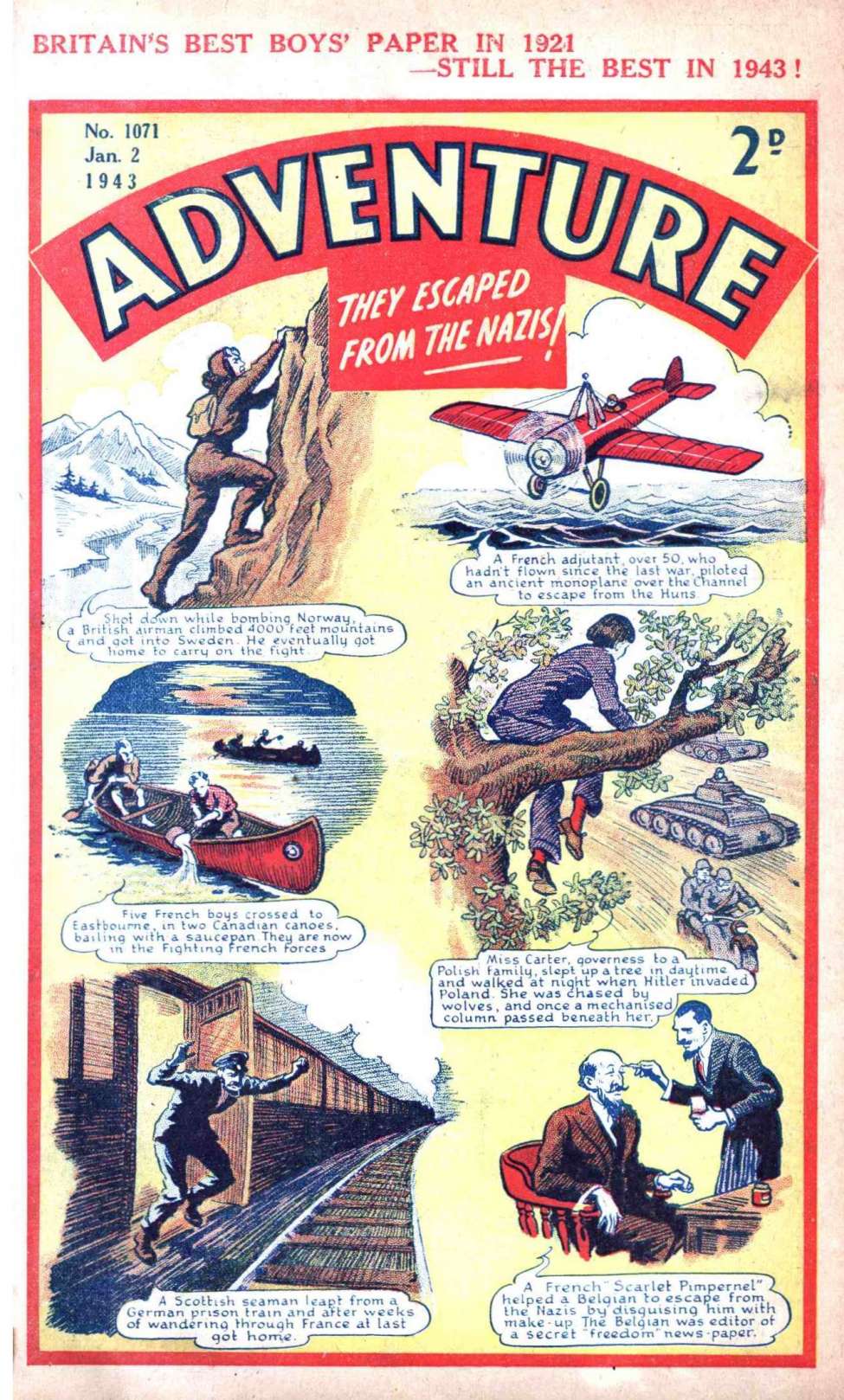 Comic Book Cover For Adventure 1071