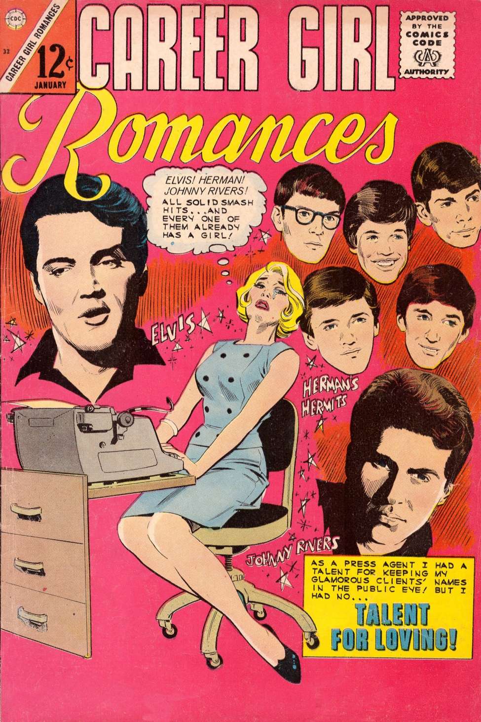 Comic Book Cover For Career Girl Romances 32