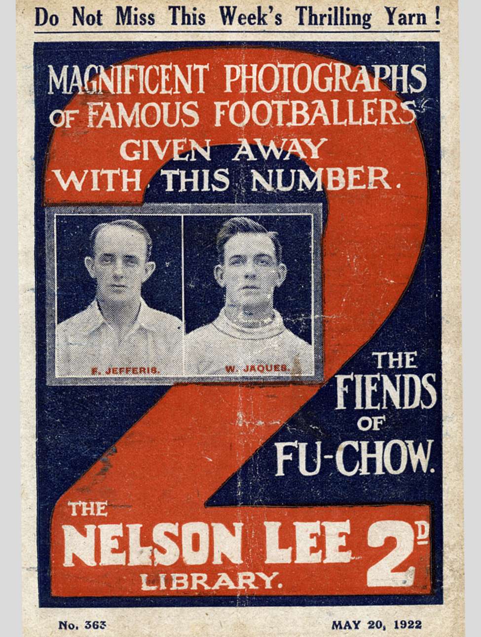 Book Cover For Nelson Lee Library s1 363 - The Fiends of Fu Chow