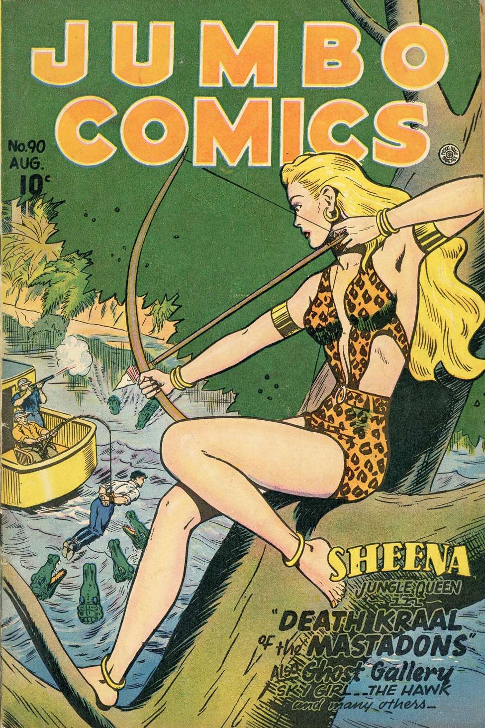 Comic Book Cover For Jumbo Comics 90