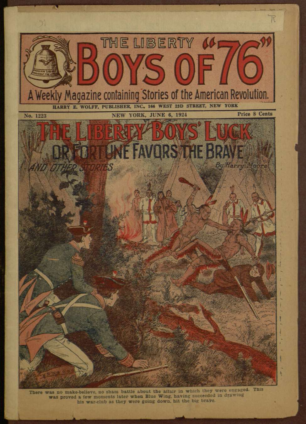 Book Cover For The Liberty Boys of 76 1223 - The Liberty Boys' Luck