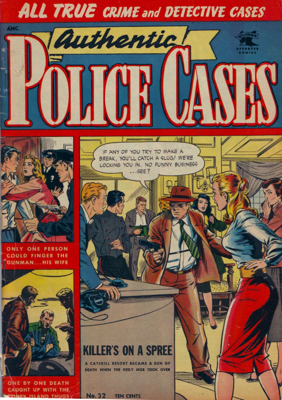 Comic Book Cover For Authentic Police Cases 32