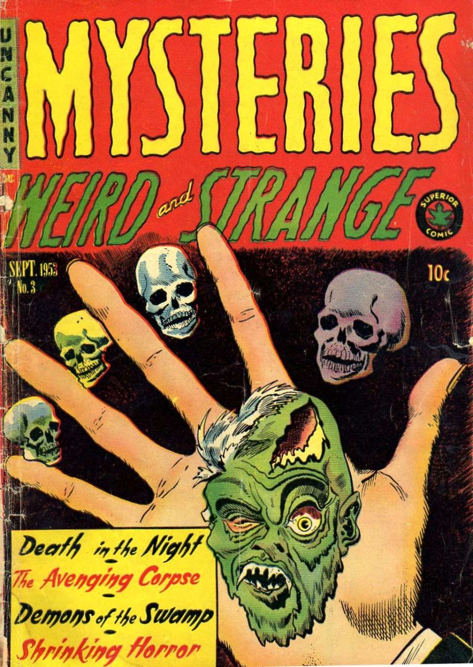 Comic Book Cover For Mysteries Weird and Strange 3