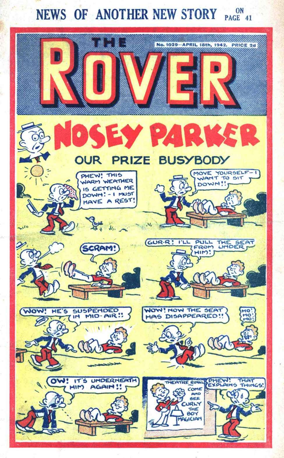 Comic Book Cover For The Rover 1029