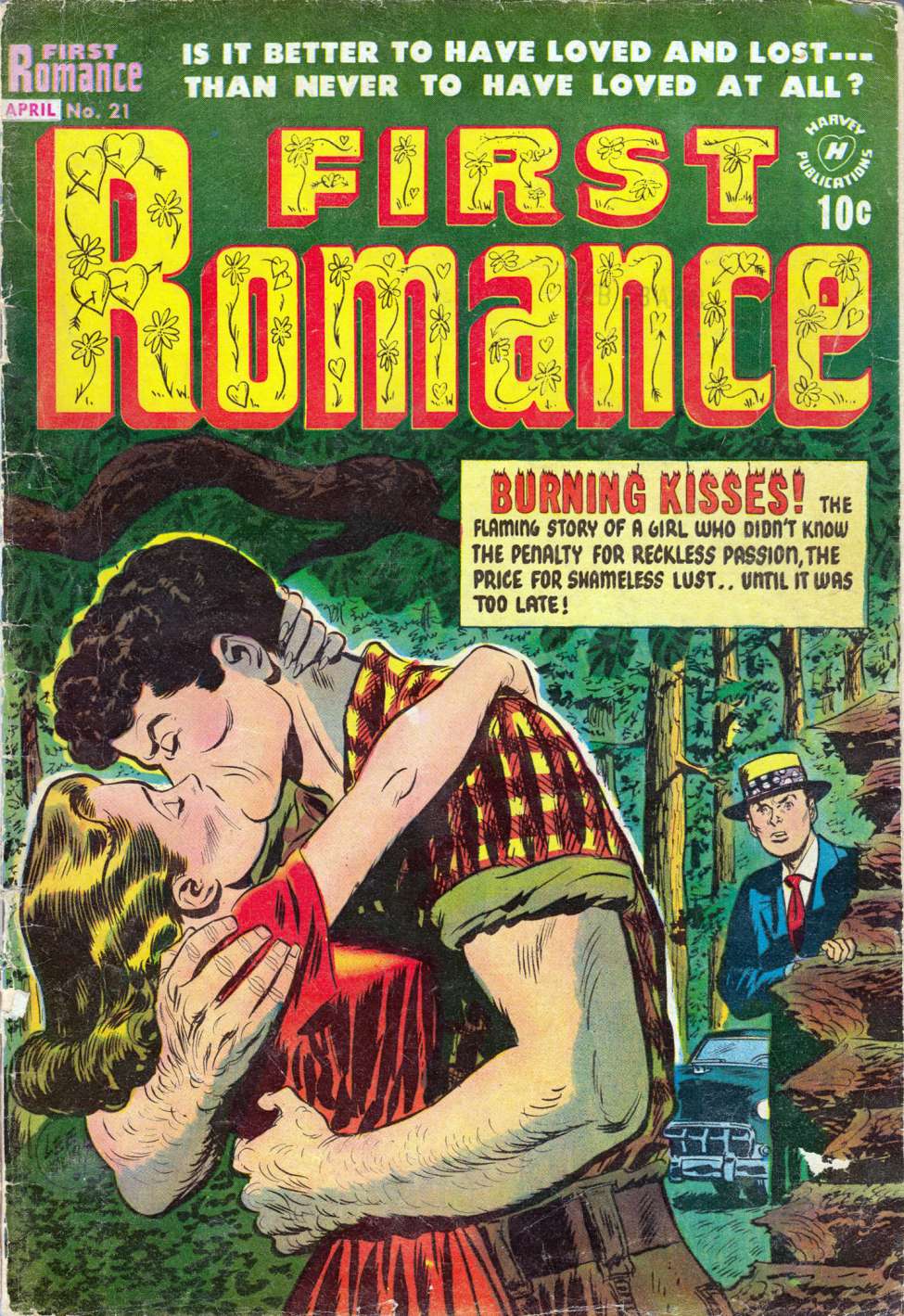 Comic Book Cover For First Romance Magazine 21