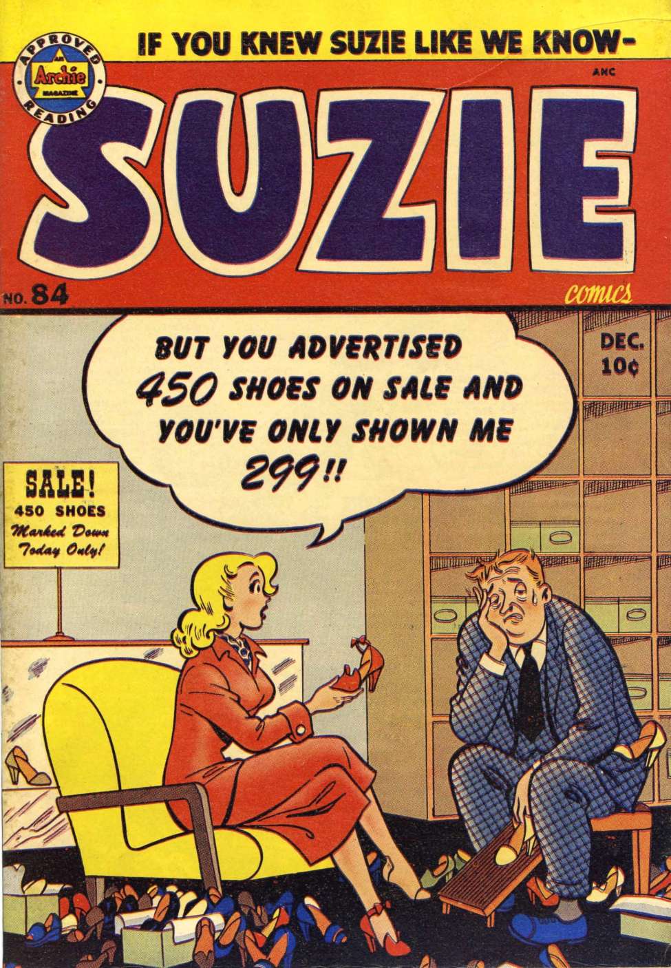 Comic Book Cover For Suzie Comics 84