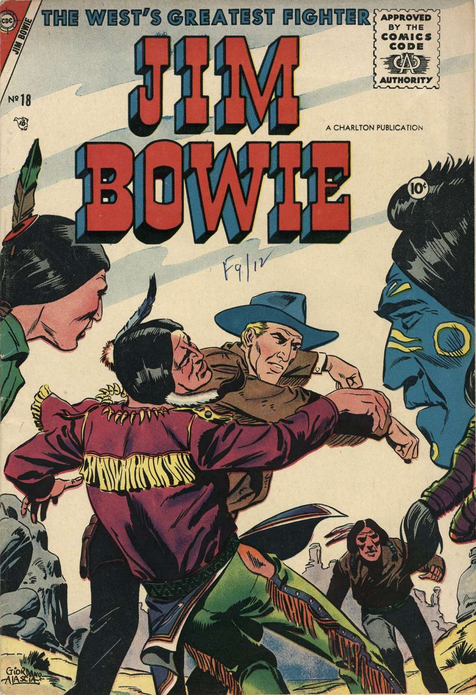Comic Book Cover For Jim Bowie 18