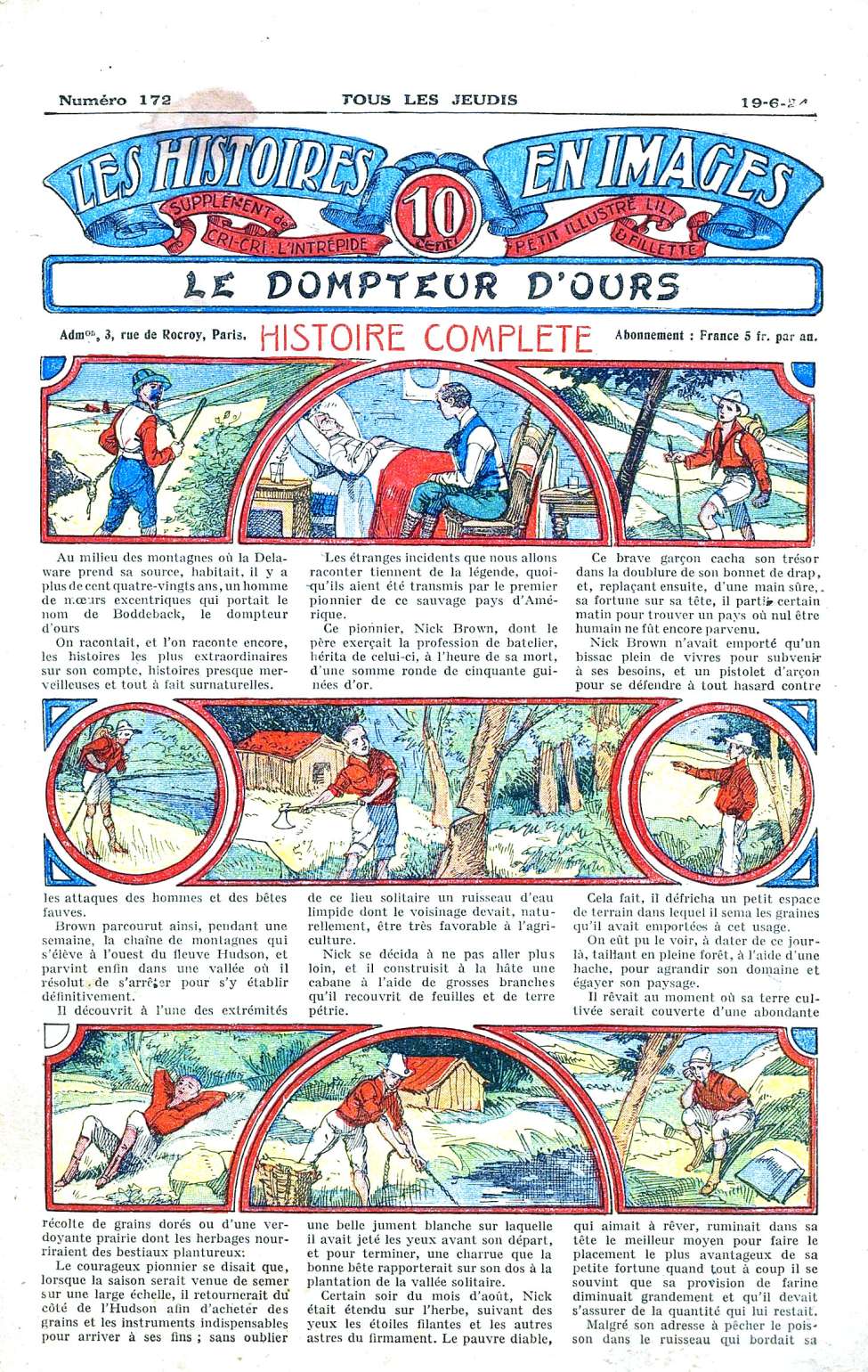 Book Cover For Les Histoires en Images 172 - Le Dompteur d`Ours