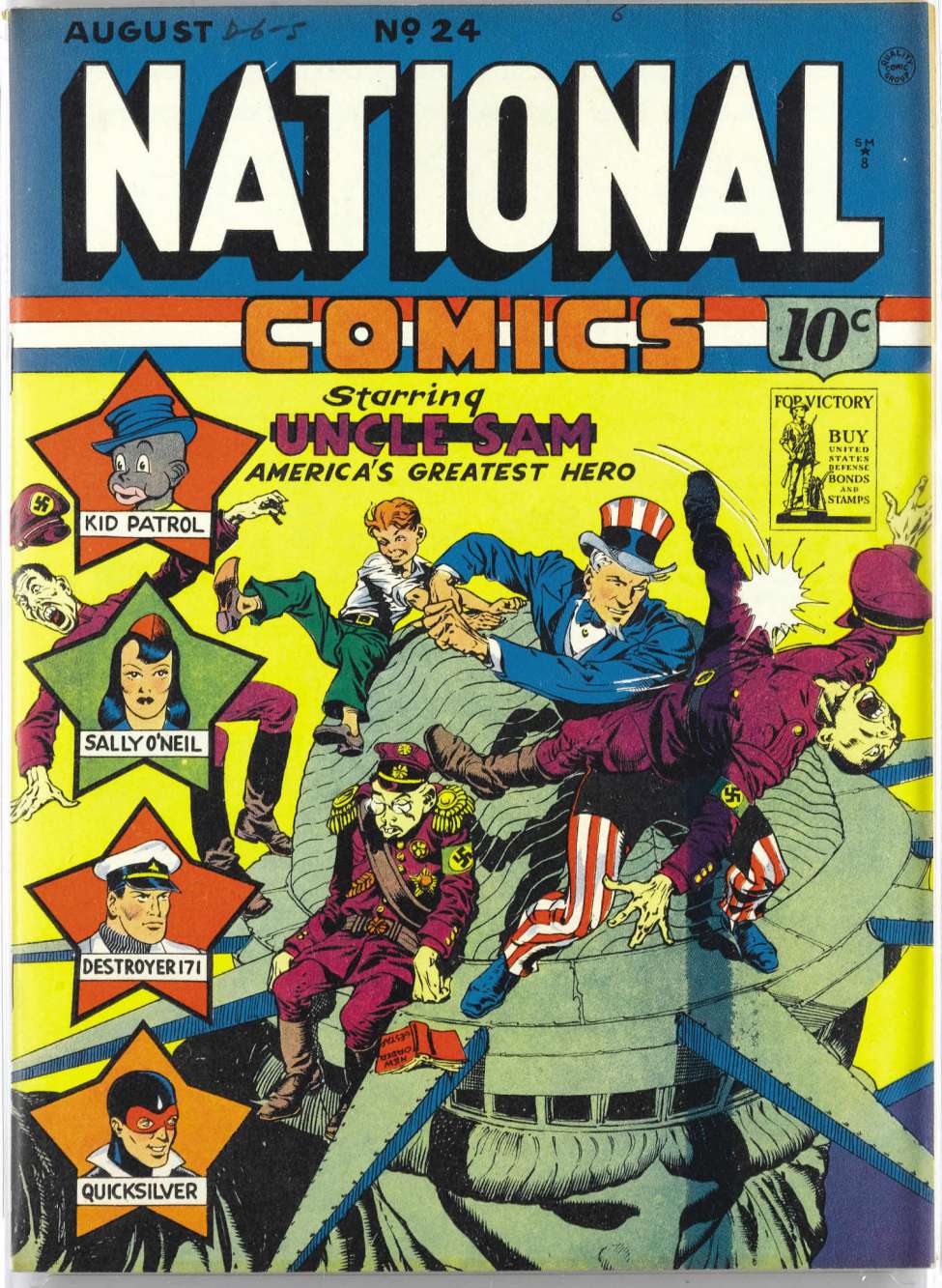 Comic Book Cover For National Comics 24