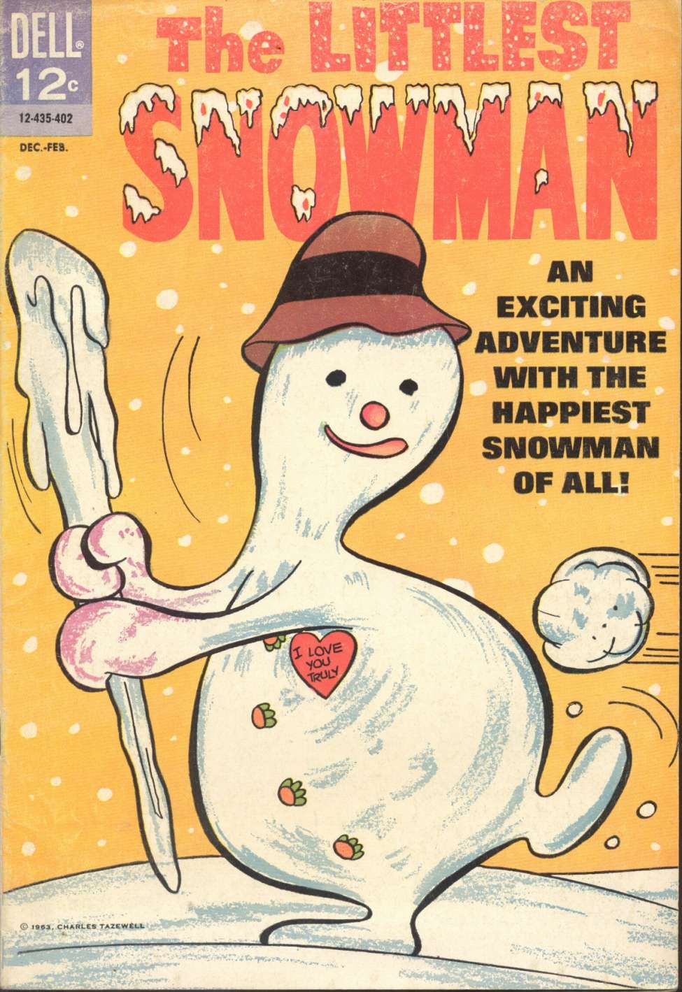 Comic Book Cover For Littlest Snowman