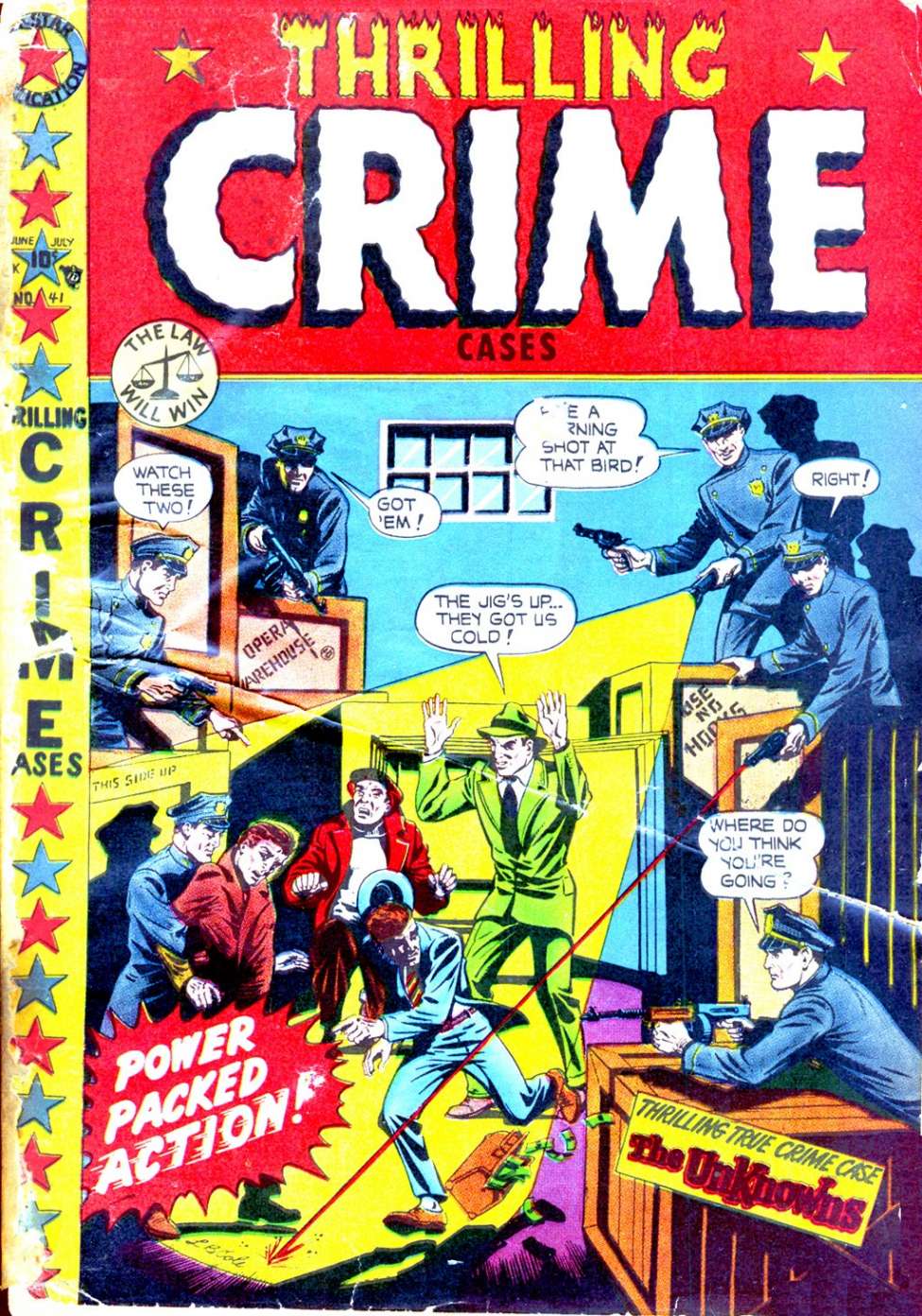 Comic Book Cover For Thrilling Crime Cases 41