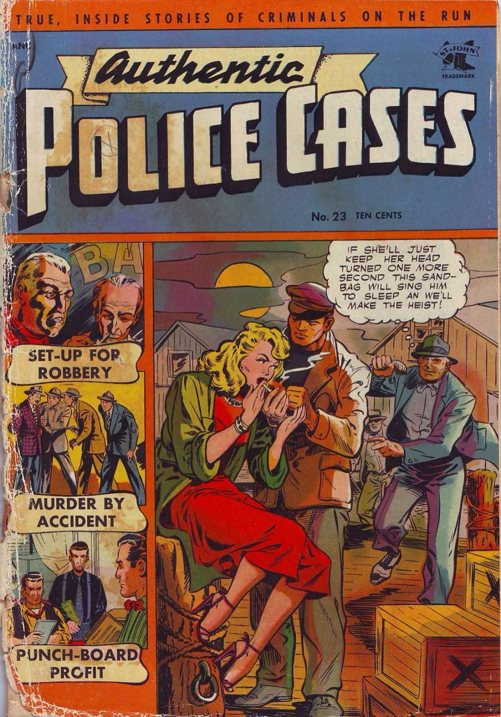 Comic Book Cover For Authentic Police Cases 23