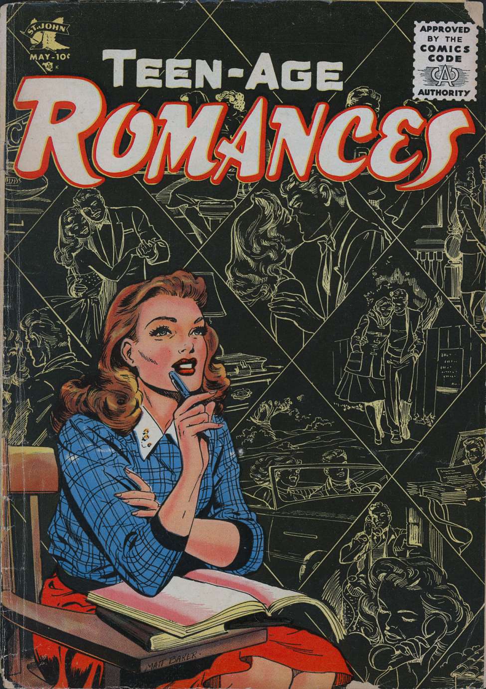 Comic Book Cover For Teen-Age Romances 43