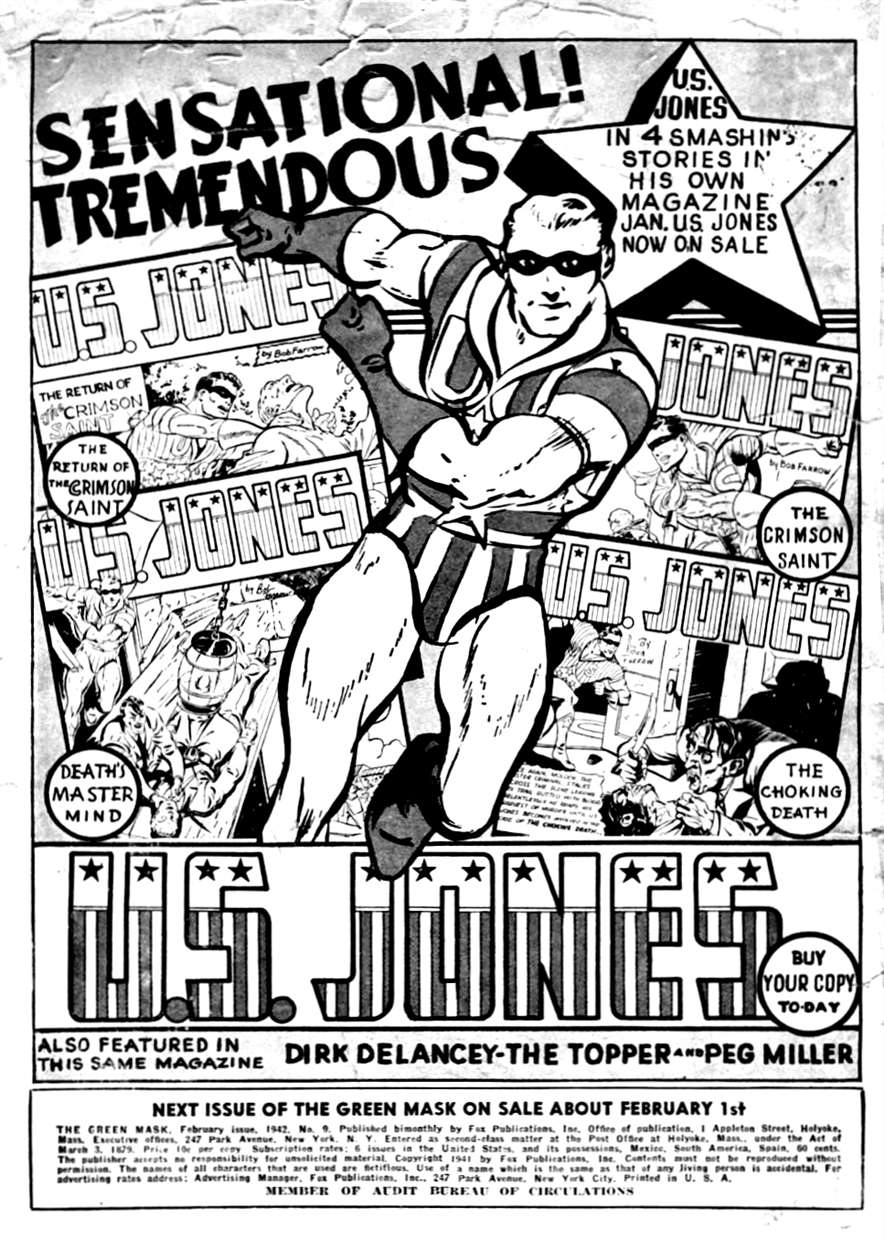 Comic Book Cover For U.S. Jones Compilation Part 2