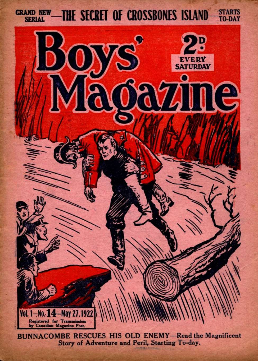 Comic Book Cover For Boys' Magazine 14