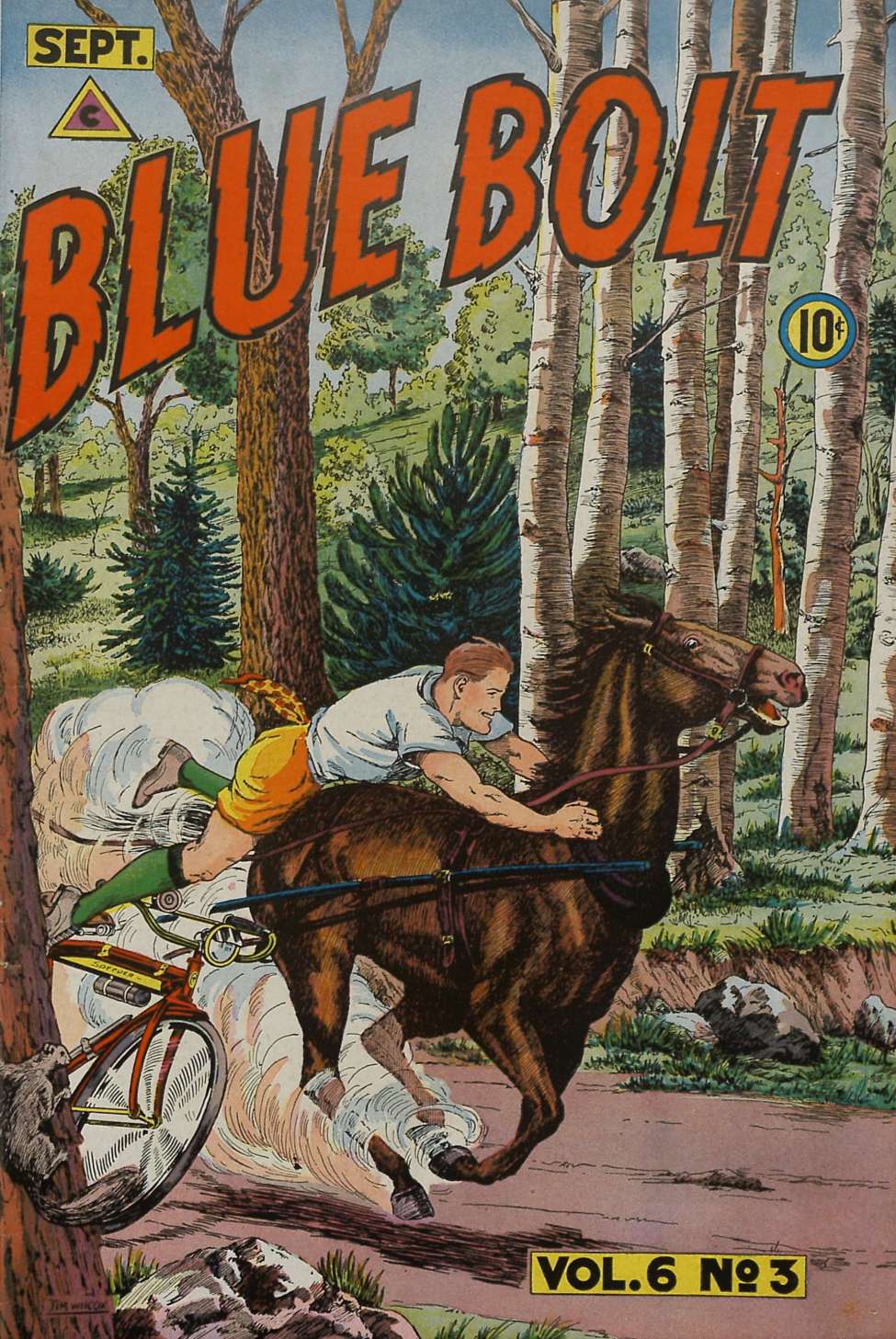 Comic Book Cover For Blue Bolt v6 3
