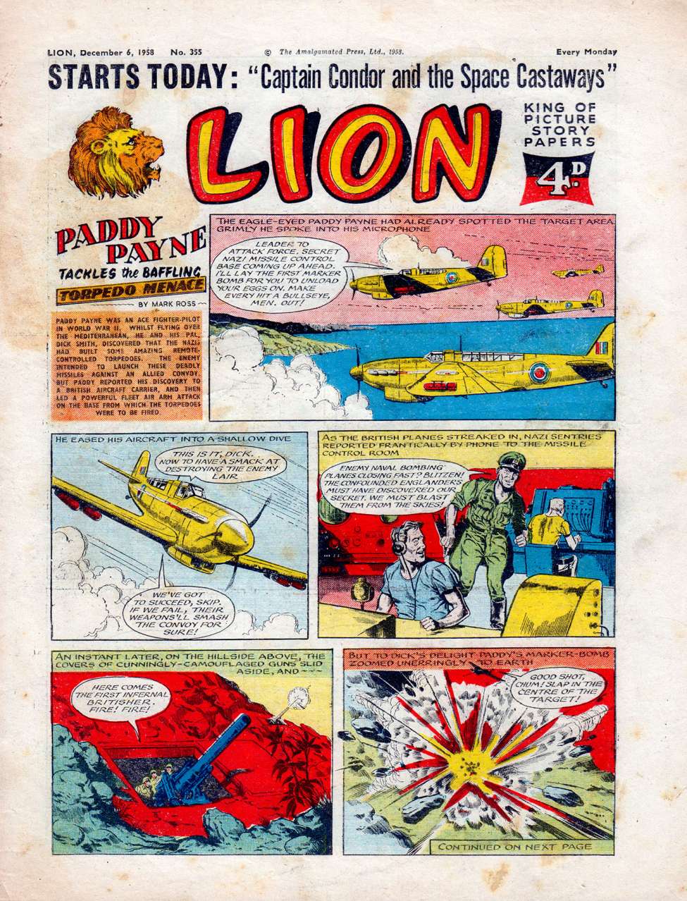 Comic Book Cover For Lion 355