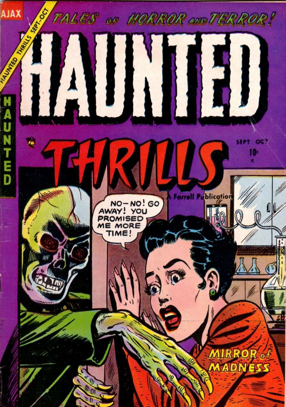 Comic Book Cover For Haunted Thrills 17