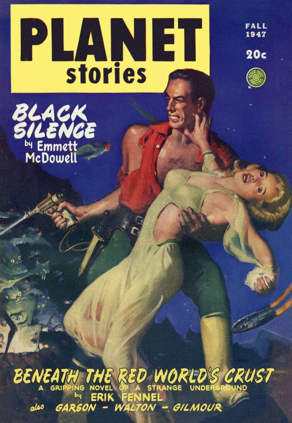 Comic Book Cover For Planet Stories v3 8 - Black Silence - Emmett McDowell