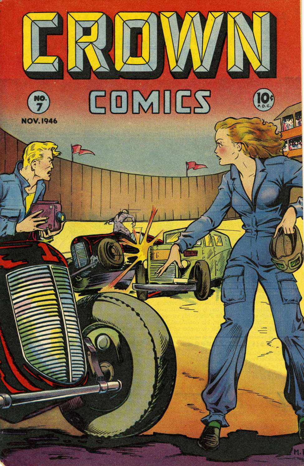 Comic Book Cover For Crown Comics 7 - Version 2