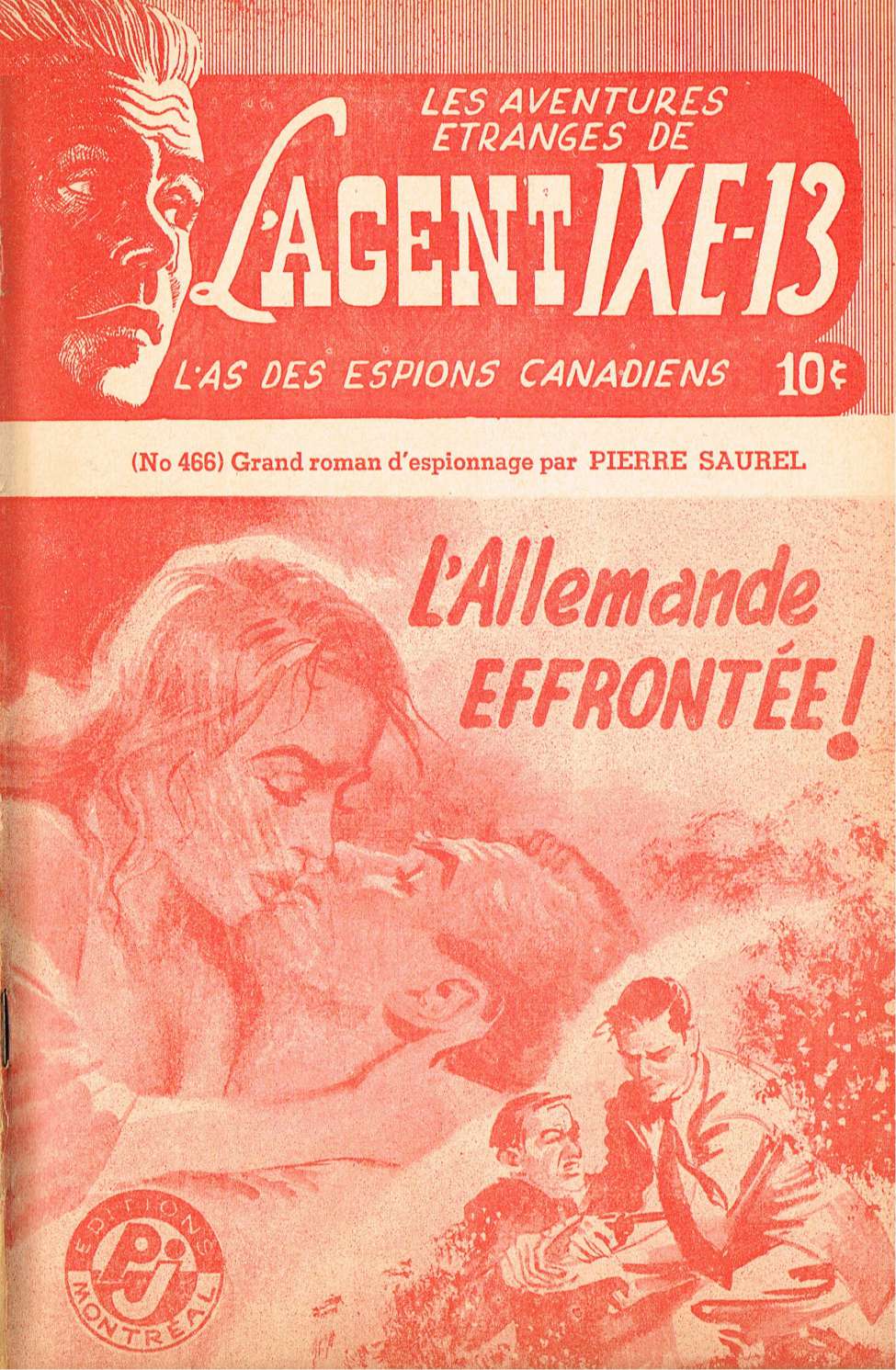 Book Cover For L'Agent IXE-13 v2 466 - L'allemande effrontée