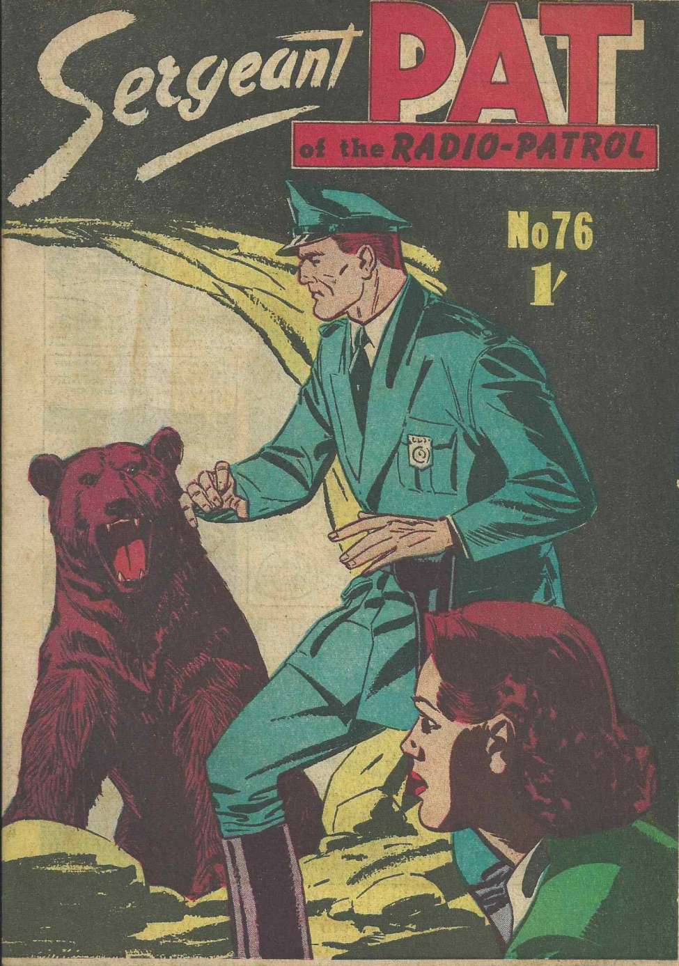 Comic Book Cover For Sergeant Pat of the Radio-Patrol 76