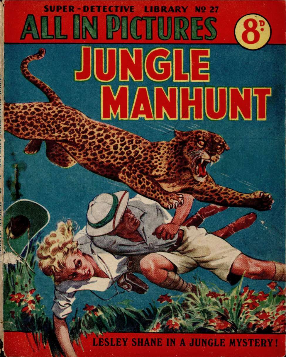 Comic Book Cover For Super Detective Library 27 - Jungle Manhunt