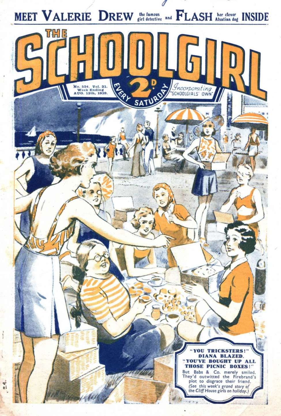Comic Book Cover For The Schoolgirl 524