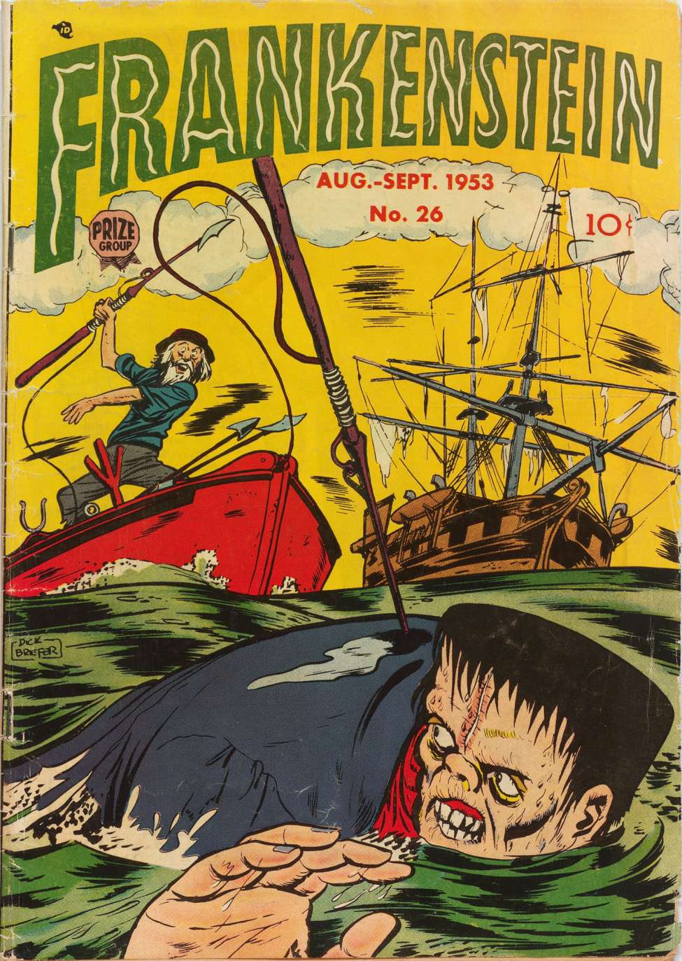 Comic Book Cover For Frankenstein 26