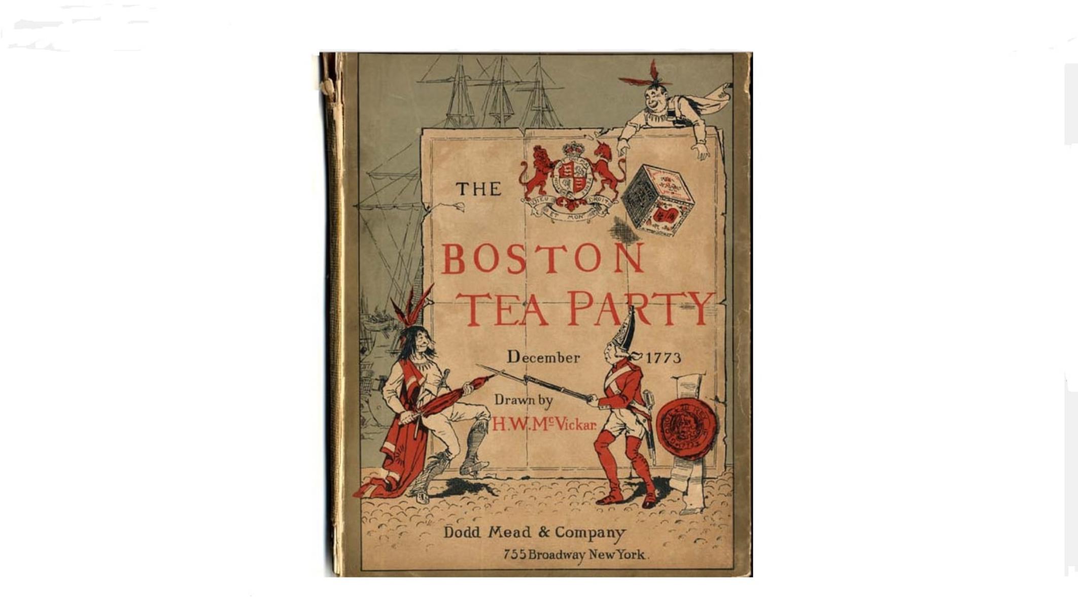 Book Cover For Boston Tea Party - Drawn by H. W. McVicar