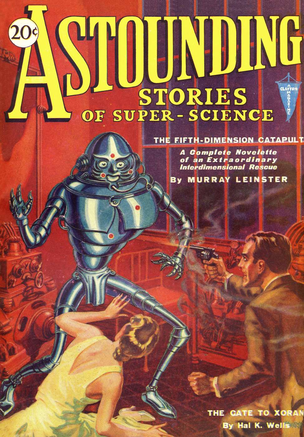 Book Cover For Astounding v5 1 - The Fifth-Dimension Catapult - Murray Leinster
