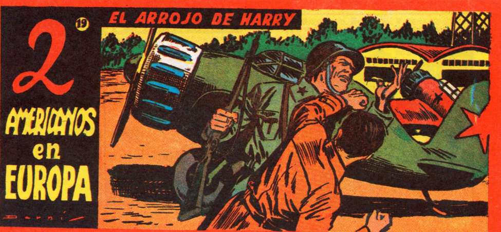 Comic Book Cover For Dos americanos en Europa 19 - El arrojo de Harry