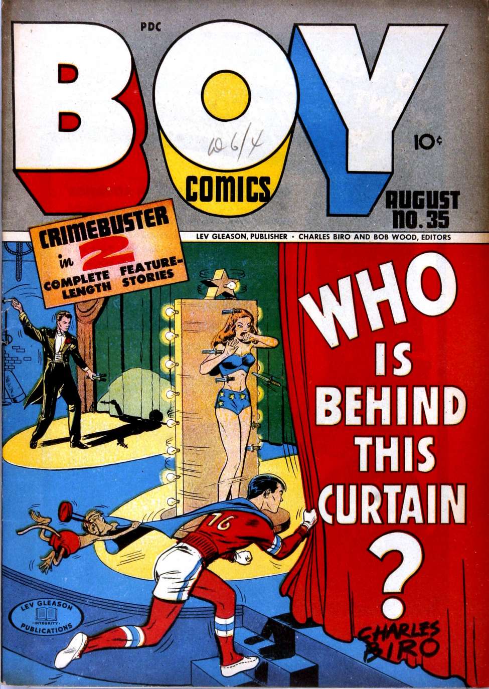Comic Book Cover For Boy Comics 35 - Version 1