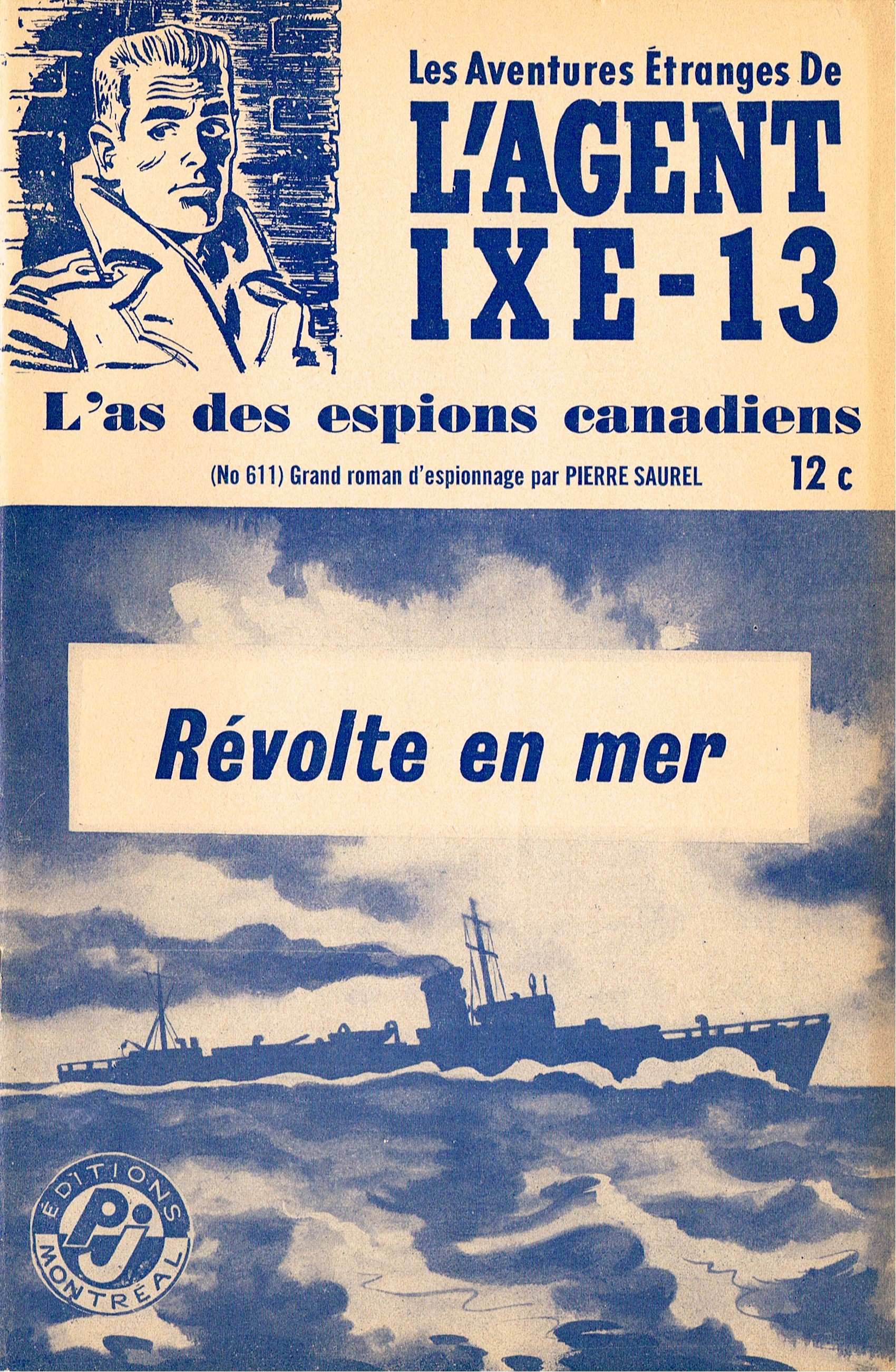 Book Cover For L'Agent IXE-13 v2 611 - Révolte en mer