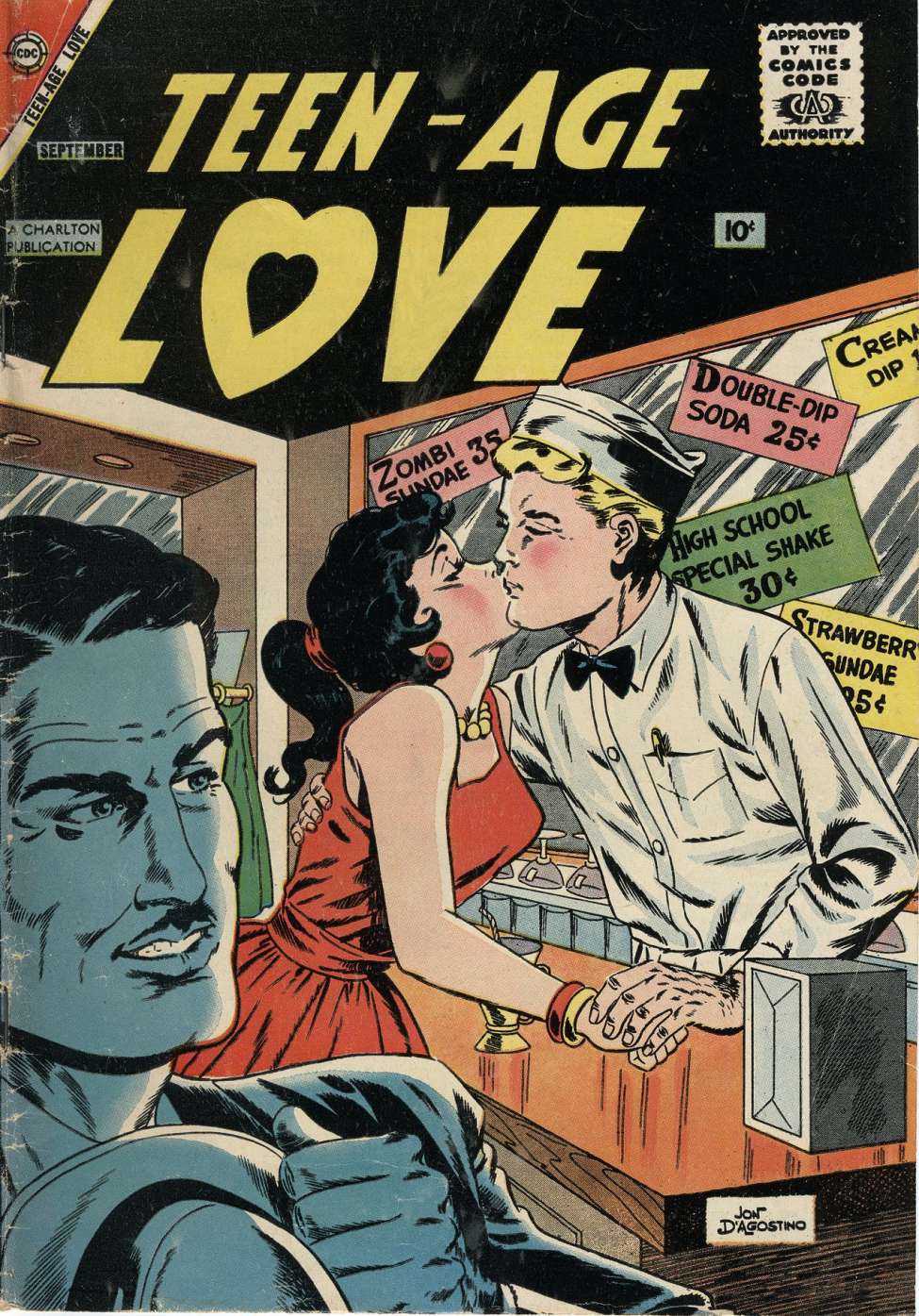 Comic Book Cover For Teen-Age Love 5