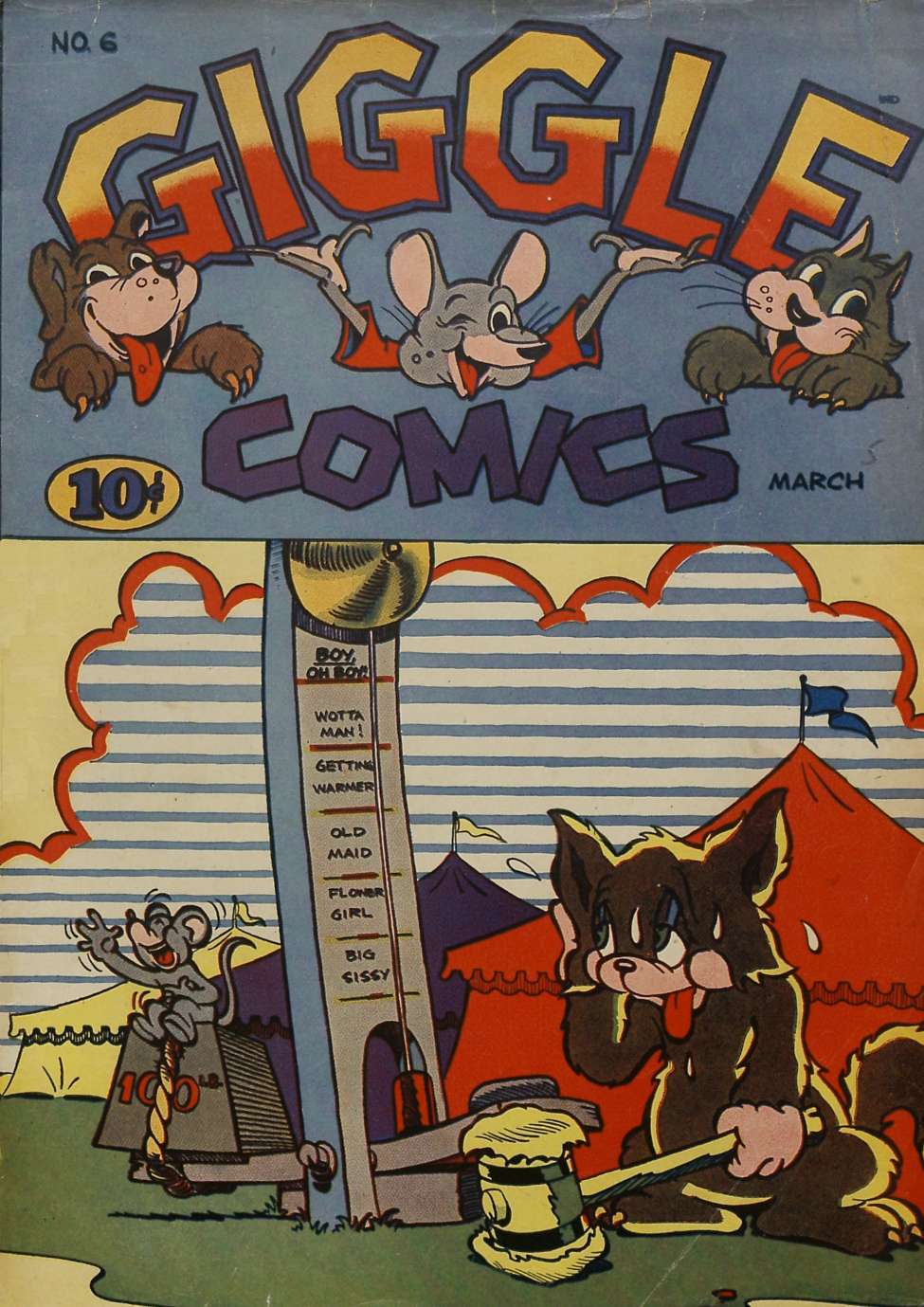 Comic Book Cover For Giggle Comics 6