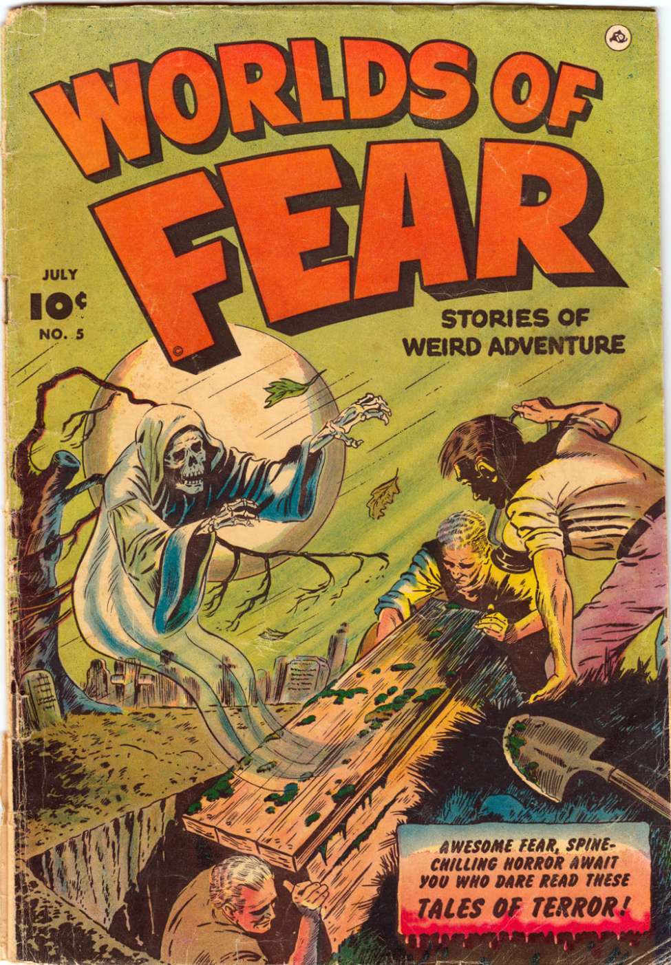 Comic Book Cover For Worlds of Fear 5