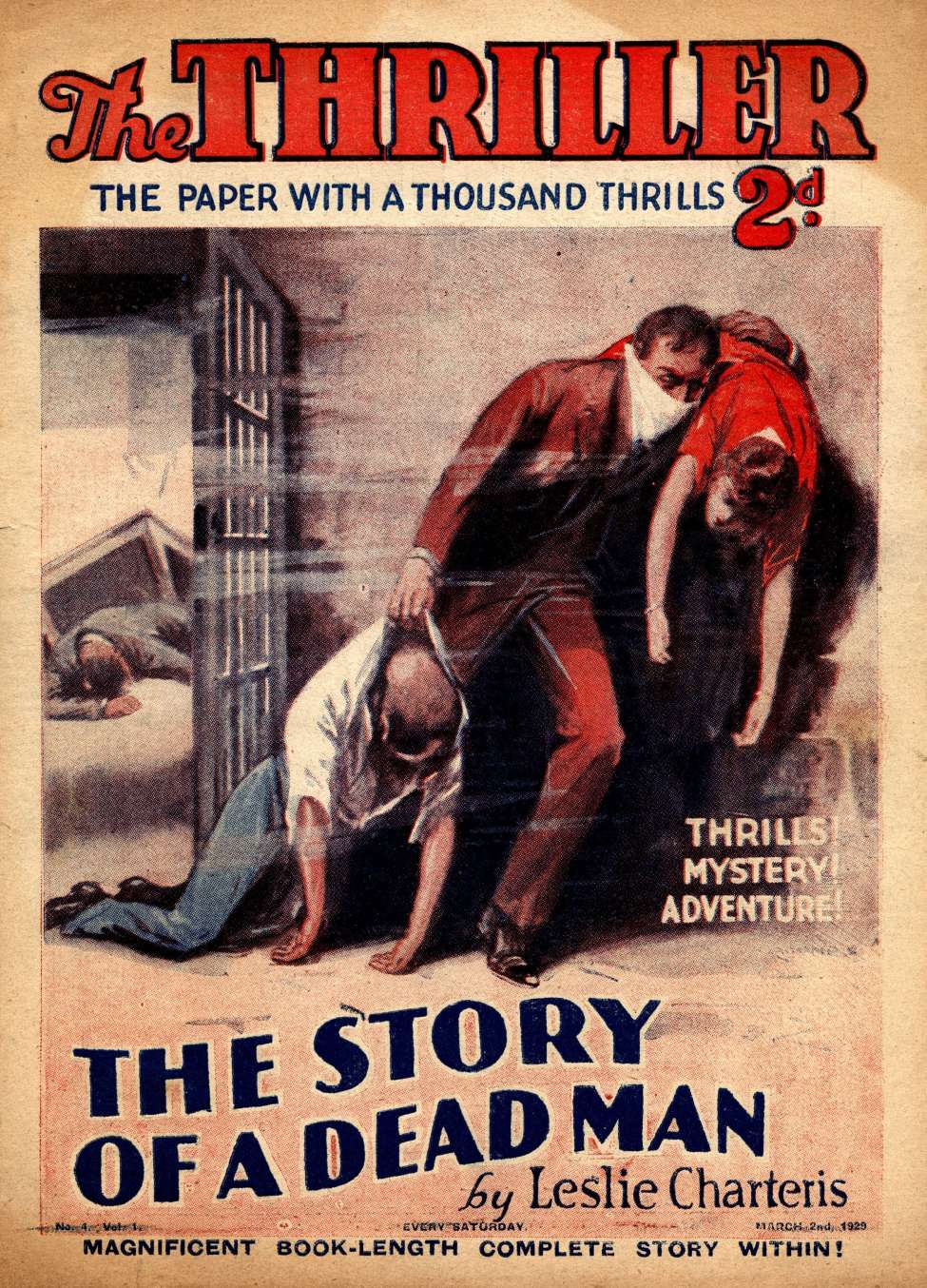 Comic Book Cover For The Thriller 4